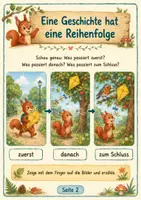 Vorschau - Arbeitsblätter - Fips erzählt eine Geschichte - Erzählbilder ordnen und erzählen - Deutsch Klasse 1 - Seite 1