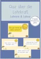 Vorschau - Quiz - Quiz über meine Lehrkraft zum Schuljahresabschluss - Deckblatt