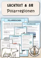 Vorschau - Arbeitsblätter - Arktis und Antarktis | Polargebiet - Deckblatt