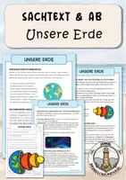 Vorschau - Arbeitsblätter - Aufbau der Erde Arbeitsblätter - Deckblatt