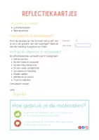 Voorbeeld - Pakket: Reflectiekaartjes - Pagina 1