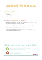 Voorbeeld - Pakket: Journalisten in de klas - Pagina 1