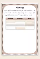 Vorschau - Lehrpläne/Lehrermaterial - Lehrerinnenkalender: Jahresübersicht 2026/2027 - Seite 1