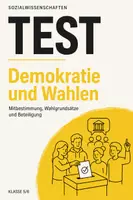 Vorschau - Arbeitsblätter - Politik-Test Demokratie und Wahlen Klasse 5/6: Wahlgrundsätze mit Lösungen - Deckblatt