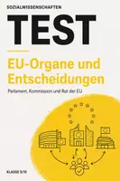 Vorschau - Arbeitsblätter - Politik-Test Klasse 9/10: EU-Organe, Gesetzgebung & Demokratiedefizit - Deckblatt