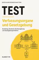 Vorschau - Arbeitsblätter - Politik-Test Klasse 9/10: Verfassungsorgane, Gewaltenteilung & Gesetzgebung inkl. Lösungen - Deckblatt