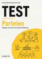 Vorschau - Arbeitsblätter - Politik-Test Parteien Klasse 7/8: Aufgaben, Mitwirkung & Artikel 21 GG inkl. Lösungen - Deckblatt