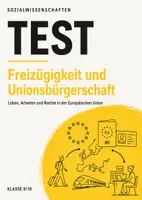 Vorschau - Arbeitsblätter - Politik-Test Klasse 9/10: Unionsbürgerschaft & Freizügigkeit in der EU inkl. Lösungen - Deckblatt