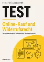 Vorschau - Arbeitsblätter - Politik-Test Online-Kauf Klasse 7/8: Widerrufsrecht & Verbraucherschutz mit Lösungen - Deckblatt