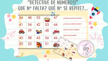 Vista previa - Hojas de trabajo - DETECTIVE DE NÚMEROS - Portada