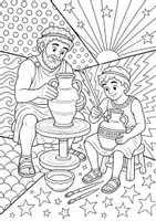 Vorschau - Mal- und Bastelvorlagen - POP Art Ausmalbilder Antikes Griechenland | Mythologie | 15 Malvorlagen - Seite 3
