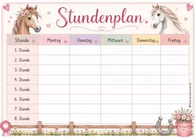 Vorschau - Arbeitsblätter - Stundenplan - mit und ohne Klassentier - Seite 3