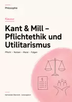 Vorschau - Arbeitsblätter - John Stuart Mill Philosophie-Klausuren: Freiheit, Individualität & Utilitarismus - Seite 1