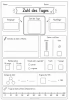 Vorschau - Arbeitsblätter - Mathestarter - Zahl des Tages - Seite 2