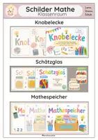 Vorschau - Poster - Classroommanagement- Aushänge & Schilder Mathe - Deckblatt