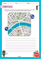 Vorschau - Arbeitsblätter - Stad - Wegbeschrijving (ohne Differenzierung) - Seite 2