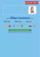 Vorschau - Arbeitsblätter - Silbenlesen Klasse 1 – Erstlesen-Paket - Deckblatt