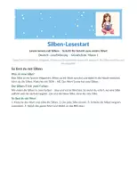Vorschau - Arbeitsblätter - Silbenlesen Klasse 1 – Erstlesen-Paket - Seite 1