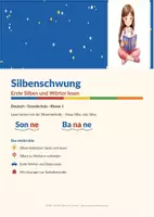 Vorschau - Arbeitsblätter - Silbenschwung – Silbenlesen Klasse 1 - Deckblatt