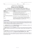 Vorschau - Arbeitsblätter - Philosophie-Klausur: Nietzsche & Schopenhauer – Mitleid, Moralkritik und Ethik - Seite 1
