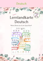 Vorschau - Poster - Lernlandkarte Deutsch Klasse 3 - Meine reise durch das Sprachdorf - Deckblatt