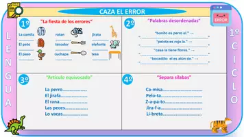 Vista previa - Juegos / Gamificación - CAZA EL ERROR LENGUA - página 2