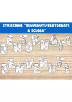 anteprima - Flashcard - Striscione “Benvenuti / Bentornati a Scuola” - Pagina di copertina