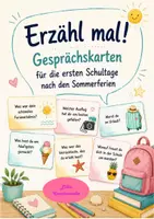 Vorschau - Arbeitsblätter - Erzähl mal! - Gesprächskarten Sommerferien - Schulstart - Deckblatt