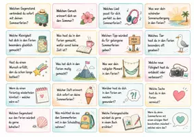 Vorschau - Arbeitsblätter - Erzähl mal! - Gesprächskarten Sommerferien - Schulstart - Seite 3