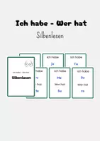 Vorschau - Spiele - Lesespiel Ich habe - Wer hat: Silbenlesen - Deckblatt