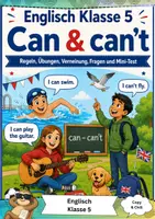 Vorschau - Arbeitsblätter - can cant Englisch Klasse 5 - Deckblatt