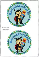 Vorschau - Mal- und Bastelvorlagen - Buttons Marienkäferklasse 🐞 | Klassentier Marienkäfer | 4 Vorlagen zum Ausmalen & Basteln | Grundschule - Seite 2
