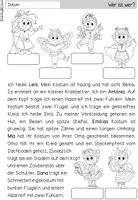 Vorschau - Arbeitsblätter - Leseheft Fasching Karneval | Leseverständnis Grundschule Klasse 1-3 - Seite 3