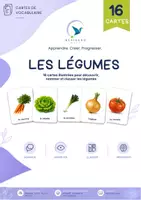 Aperçu - Cartes / Images - Les légumes du potager – 16 cartes de vocabulaire (Gratuit) – Maternelle - Page de couverture