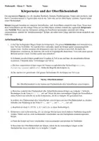 Vorschau - Arbeitsblätter - Oberflächeninhalt, Körpernetze und Schrägbilder einfacher Körper (Oberfläche, Netzbilder) - Seite 1