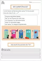 Vorschau - Stationenlernen - Sinnerfassendes Lesen – Halloween | Wo wohnt Dracula? | Leseverständnis Klasse 2–3 | Logisches Denken & Rätsel - Seite 1