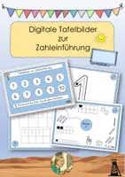 Vorschau - Präsentationen/Tafelbilder - Digitale Tafelbilder zur Zahleinführung 1-10 - Deckblatt