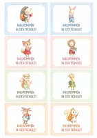 Vorschau - Anderer Materialtyp - Begrüßungskarten zur Einschulung | Kennenlernen & Schulanfang, erster Schultag, 1. Klasse | Willkommen in der Schule | Geschenk zum Schulanfang von der Lehrerin. - Seite 2