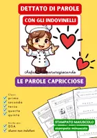 anteprima - Esercizi - 40 INDOVINELLI: DIFFICOLTÀ ORTOGRAFICHE - SUONO QU - FAMIGLIA ACQUA - PAROLE CAPRICCIOSE - MP MB - Pagina 2
