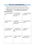 Vorschau - Spiele - Materialpaket BODY TALK (More 4 Unit 9) Tattoos Piercings Personal Style - Seite 1