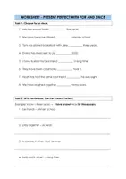 Vorschau - Arbeitsblätter - Present Perfect For Since Merkblatt + Worksheet (More 3 Unit 7 Friendship) - Seite 2