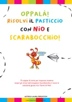 anteprima - Esercizi - Cards Gioco in stampatello minuscolo OPPALA Risolvi il pasticcio con Nio e Scarabocchio - Pagina 1