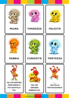 anteprima - Flashcard - Gioco carte in maiuscolo - Scarabocchio oggi è..... - Pagina di copertina