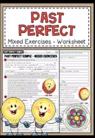 Vorschau - Arbeitsblätter - PAST PERFECT - Mixed Exercises (Worksheet) - Deckblatt