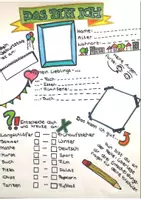 Vorschau - Arbeitsblätter - Das bin ich - Steckbrief - Deckblatt