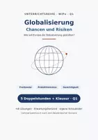 Vorschau - Stundenentwürfe - Globalisierung – Chancen und Risiken | WiPo Oberstufe Q1: komplette Unterrichtsreihe - Deckblatt