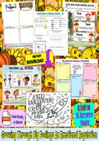 Aperçu - Feuilles d'exercices - Growing Through Big Feelings An Emotional Regulation Workbook for Kids - Page de couverture