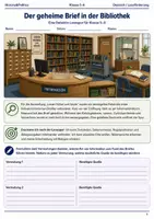 Vorschau - Arbeitsblätter - Bibliothek-Lesespur – Geheimer Brief Klasse 5–6 - Deckblatt