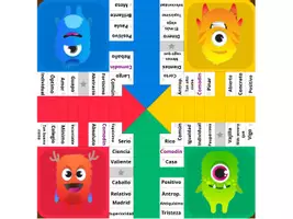 Vista previa - Juegos / Gamificación - PARCHÍS DE SUSTANTIVOS Y ADJETIVOS - Portada