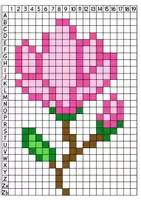 Vorschau - Stundenentwürfe - Pixelkunst Blumen, Kunst Grundschule - Seite 3